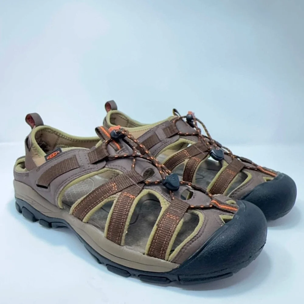 KEEN Newport H2 Sandals Mens Size 11.5 Brown Waterproof Hiking River 1002165